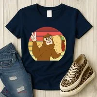 Big Foot Taco Peace Out Sunset Women's T-Shirt thumb 3
