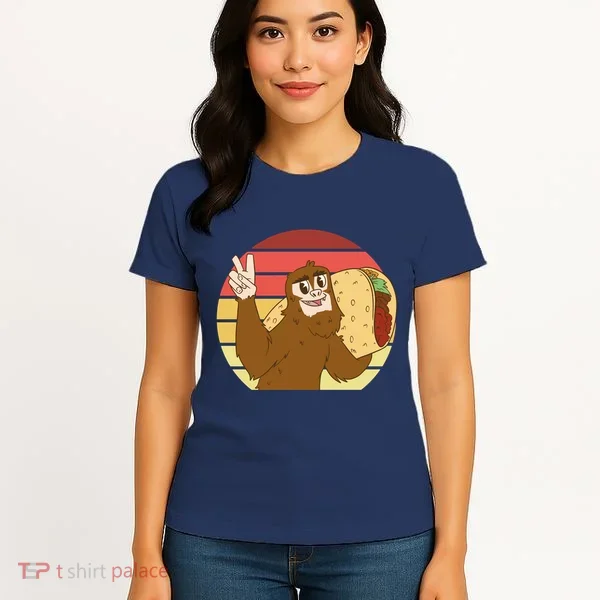 Big Foot Taco Peace Out Sunset Women's T-Shirt