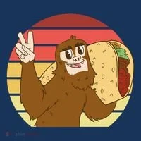 Big Foot Taco Peace Out Sunset Women's T-Shirt thumb 6