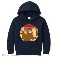 Big Foot Taco Peace Out Sunset Kids Hoodie thumb 0