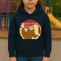 Big Foot Taco Peace Out Sunset Kids Hoodie thumb 3