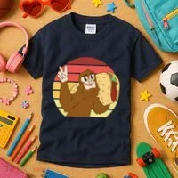 Big Foot Taco Peace Out Sunset Kids T-Shirt thumb 3