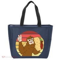 Big Foot Taco Peace Out Sunset Tote Bag thumb 0