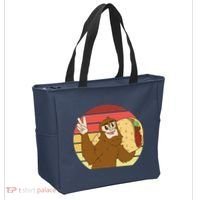 Big Foot Taco Peace Out Sunset Tote Bag thumb 2
