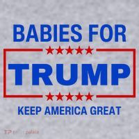 Babies For Trump Keep America Great Women's Racerback Cropped Tank thumb 2