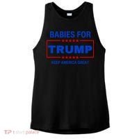 Babies For Trump Keep America Great Ladies PosiCharge Tri-Blend Wicking Tank thumb 0