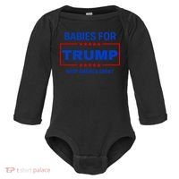 Babies For Trump Keep America Great Baby Long Sleeve Bodysuit thumb 0