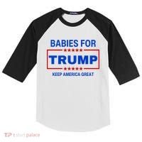Babies For Trump Keep America Great Kids Colorblock Raglan Jersey thumb 0