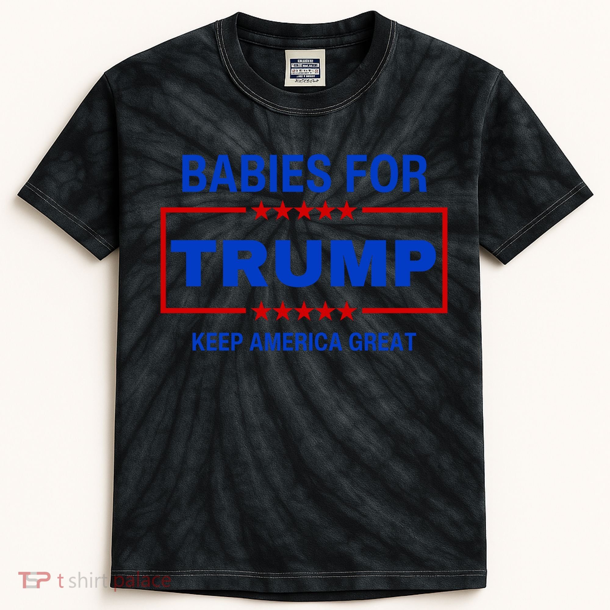Babies For Trump Keep America Great Kids Tie-Dye T-Shirt
