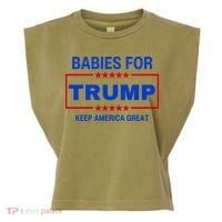 Babies For Trump Keep America Great Garment-Dyed Women's Muscle Tee thumb 0