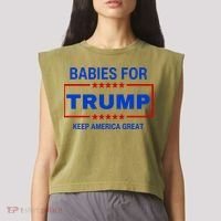 Babies For Trump Keep America Great Garment-Dyed Women's Muscle Tee thumb 2