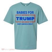 Babies For Trump Keep America Great Sueded Cloud Jersey T-Shirt thumb 0