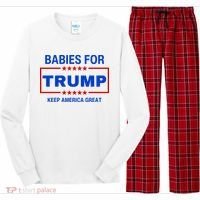 Babies For Trump Keep America Great Long Sleeve Pajama Set thumb 0