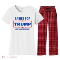 Babies For Trump Keep America Great Women's Flannel Pajama Set thumb 0