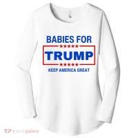 Babies For Trump Keep America Great Women's Perfect Tri Tunic Long Sleeve Shirt thumb 0