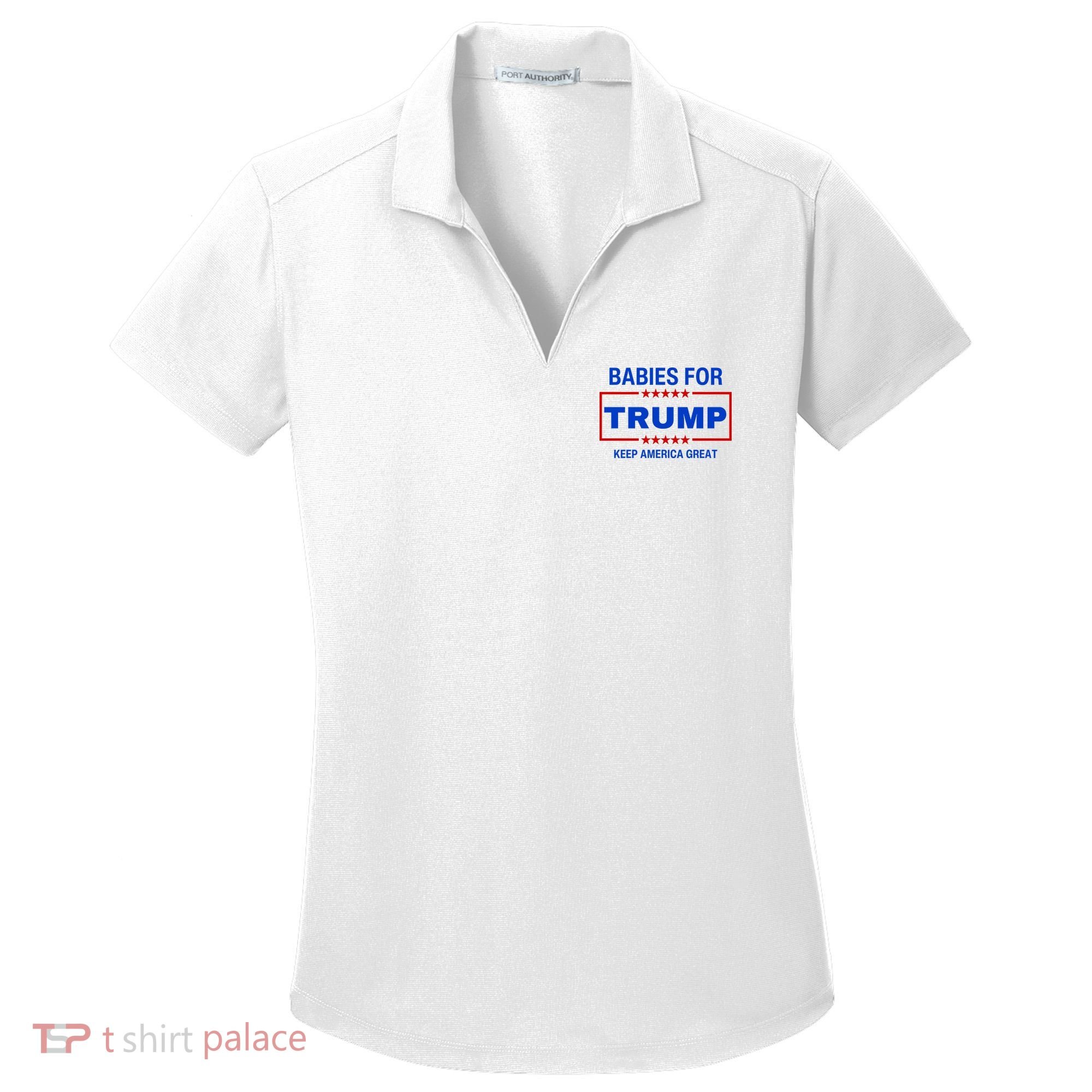 Babies For Trump Keep America Great Women's Dry Zone Grid Polo