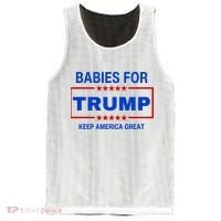 Babies For Trump Keep America Great Mesh Reversible Basketball Jersey Tank thumb 0