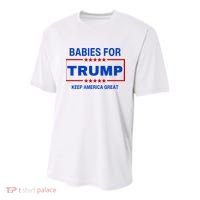 Babies For Trump Keep America Great Youth Performance Sprint T-Shirt thumb 0