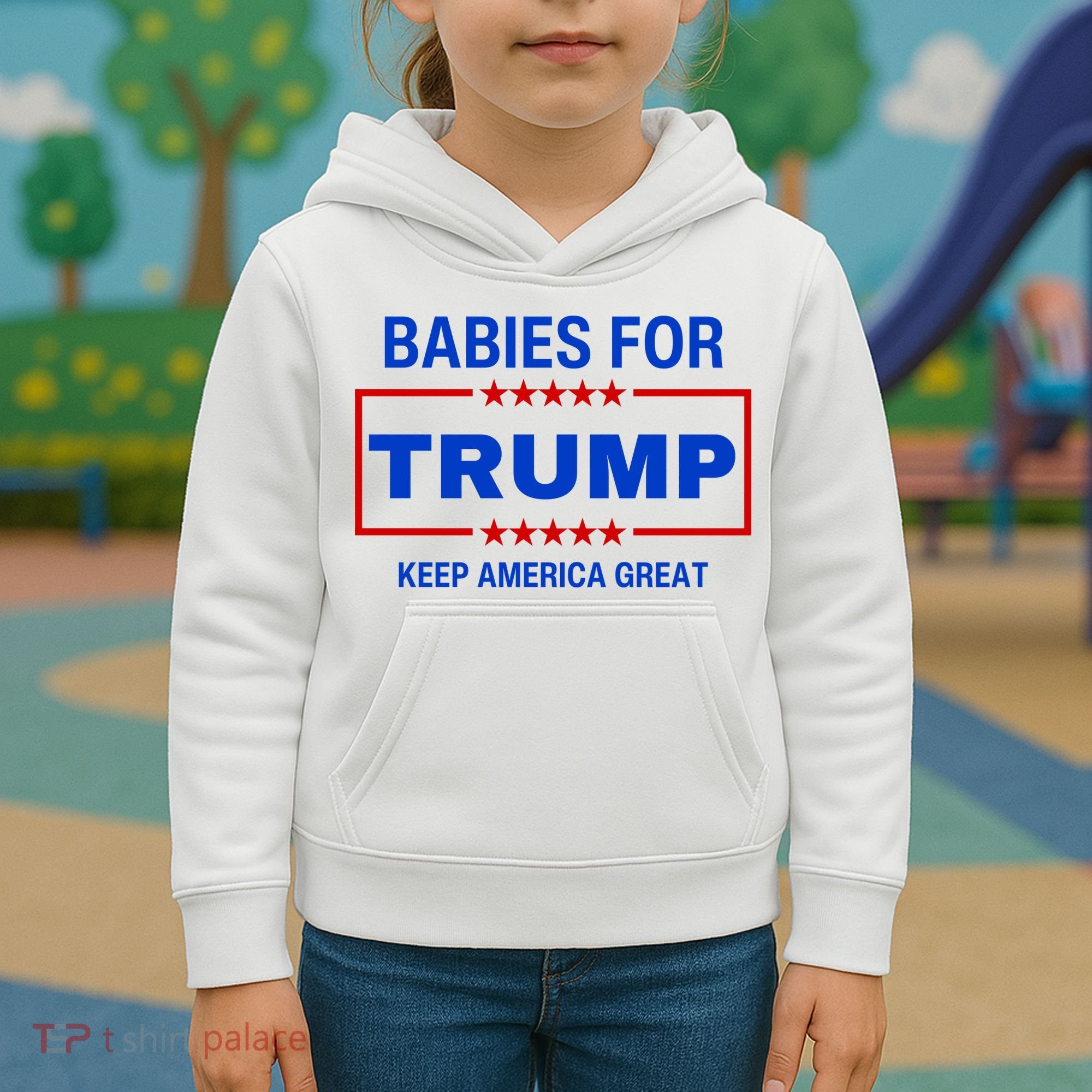 Babies For Trump Keep America Great Kids Hoodie