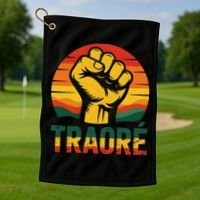 Burkina Faso-Ibrahim Traore Thomas Sankara Golf Towel thumb 1