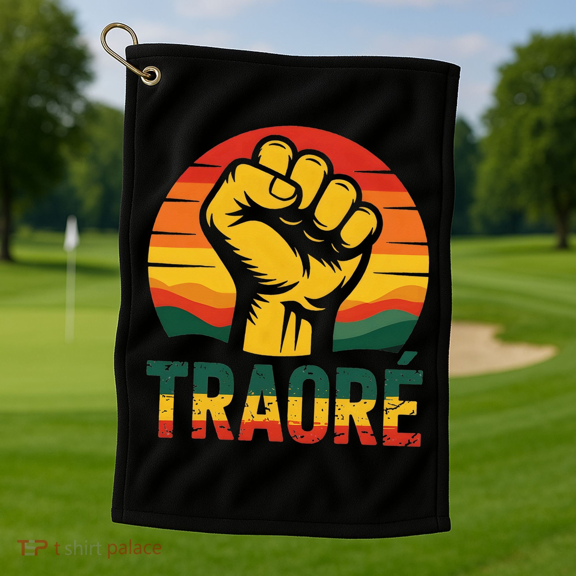 Burkina Faso-Ibrahim Traore Thomas Sankara Golf Towel