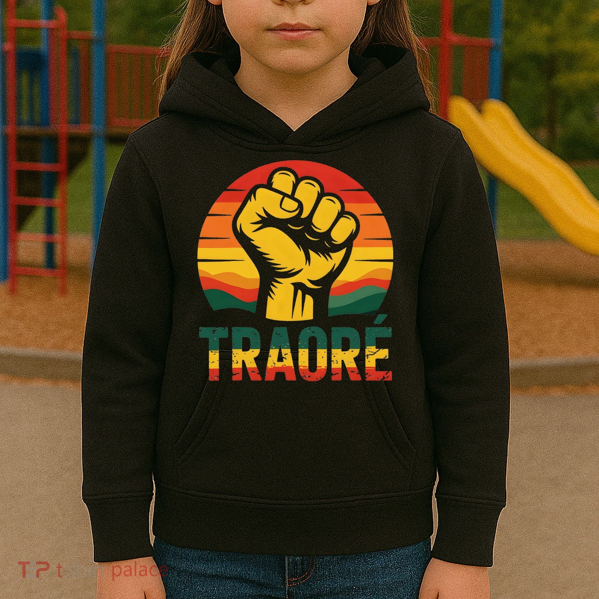 Burkina Faso-Ibrahim Traore Thomas Sankara Kids Hoodie