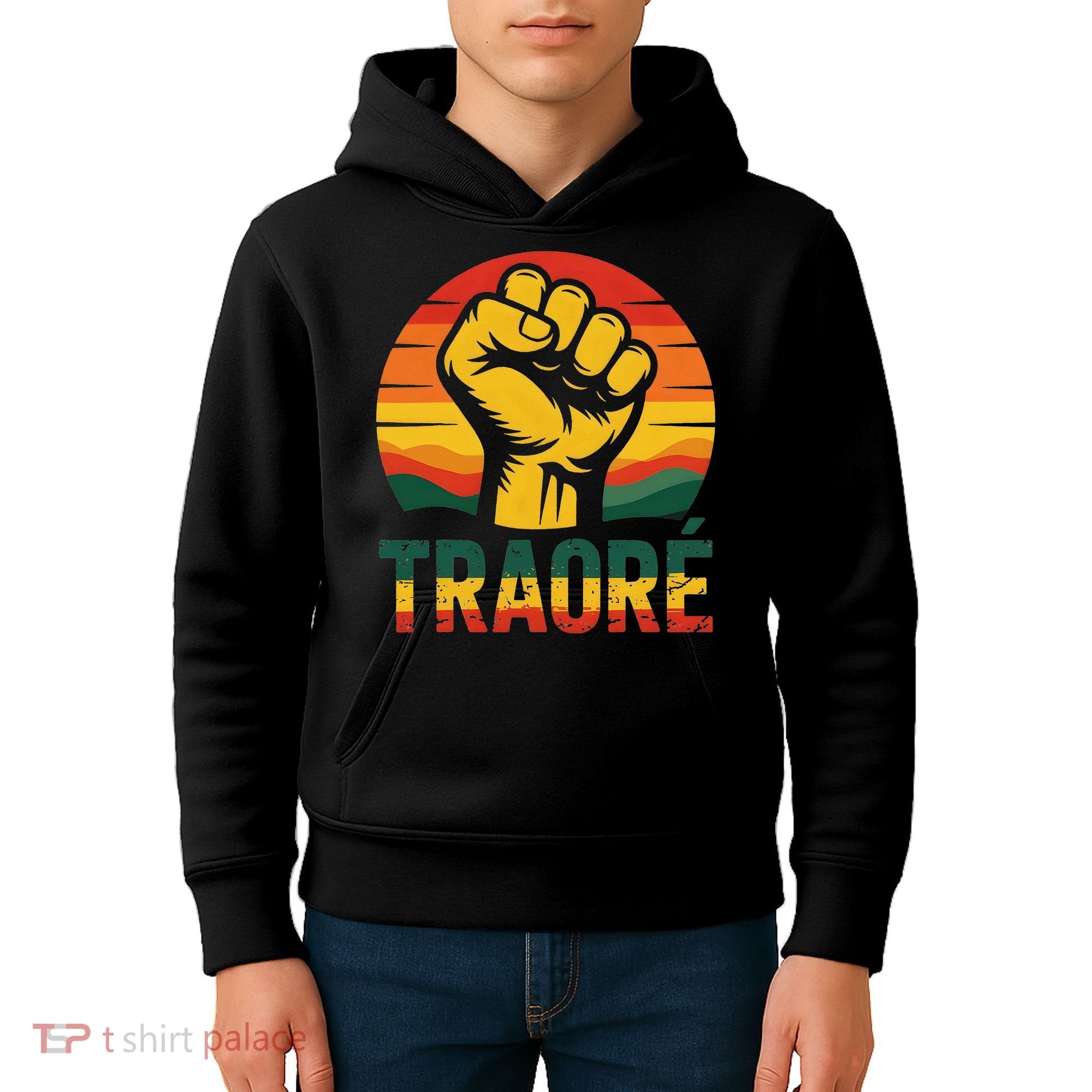 Burkina Faso-Ibrahim Traore Thomas Sankara Kids Hoodie