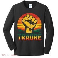 Burkina Faso-Ibrahim Traore Thomas Sankara Kids Long Sleeve Shirt thumb 0
