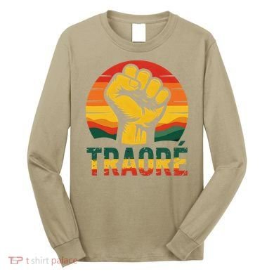 Burkina Faso-Ibrahim Traore Thomas Sankara Long Sleeve Shirt