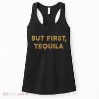 But First Tequila Funny Drinking Party Mexican Women's Tank Top thumb 0