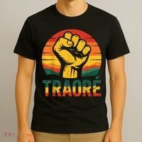 Burkina Faso-Ibrahim Traoré / Thomas Sankara Africa T-Shirt thumb 3
