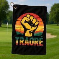 Burkina Faso-Ibrahim Traoré / Thomas Sankara Africa Golf Towel thumb 1