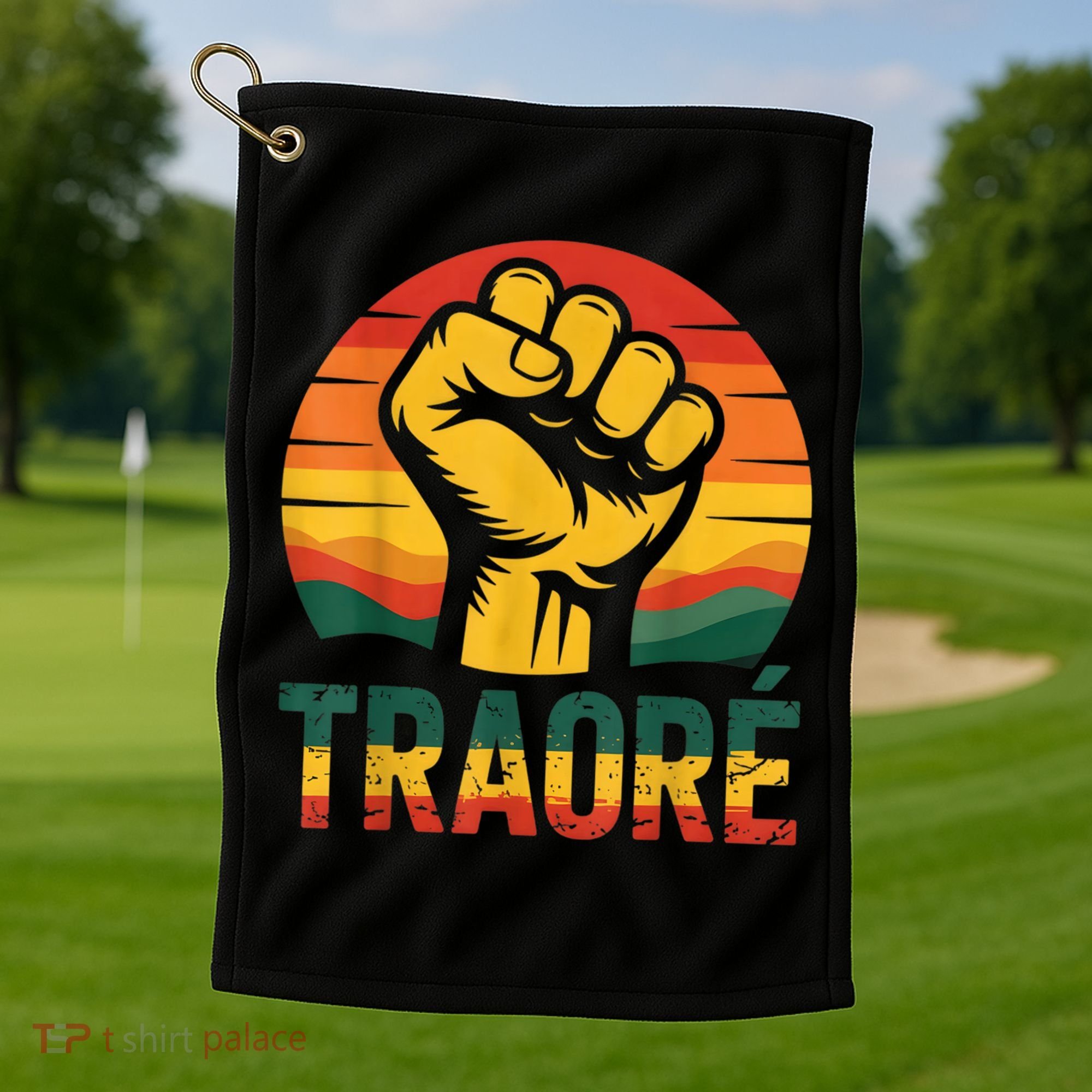 Burkina Faso-Ibrahim Traoré / Thomas Sankara Africa Golf Towel