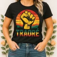 Burkina Faso-Ibrahim Traoré / Thomas Sankara Africa Women's T-Shirt thumb 2