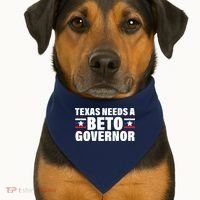 Beto For Texas Governor Political Campaign USA-Made Doggie Bandana thumb 1