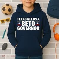 Beto For Texas Governor Political Campaign Kids Hoodie thumb 2