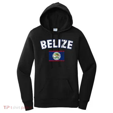 Belize Flag Vintage Belize Women's Hoodie