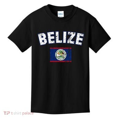 Belize Flag Vintage Belize Kids T-Shirt