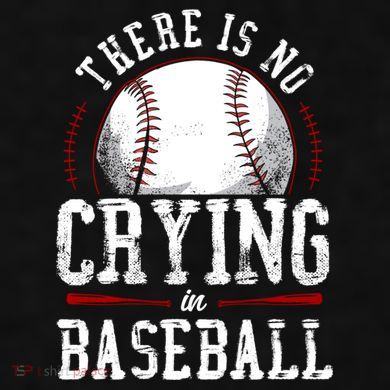 Baseball Fan Vintage There Is No Crying In Baseball Ladies PosiCharge Tri-Blend Wicking Tank