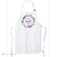 Boho Floral Wreath Best Aunt Ever Apron thumb 0