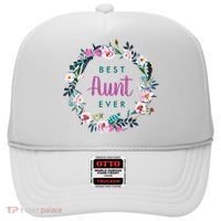Boho Floral Wreath Best Aunt Ever Hat thumb 0