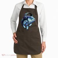 Bass Fish Wearing Headphones Apron thumb 2