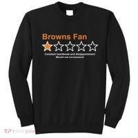 Browns Fan Would Not Recommend 1 Star Funny Sweatshirt thumb 0