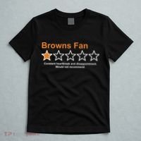 Browns Fan Would Not Recommend 1 Star Funny T-Shirt thumb 5