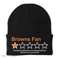 Browns Fan Would Not Recommend 1 Star Funny Beanie thumb 0