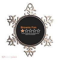 Browns Fan Would Not Recommend 1 Star Funny Ornament thumb 0