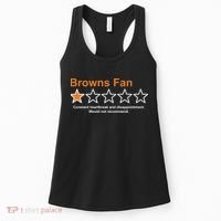 Browns Fan Would Not Recommend 1 Star Funny Women's Tank Top thumb 0