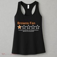 Browns Fan Would Not Recommend 1 Star Funny Women's Tank Top thumb 3