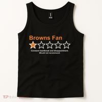 Browns Fan Would Not Recommend 1 Star Funny Tank Top thumb 2