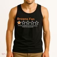 Browns Fan Would Not Recommend 1 Star Funny Tank Top thumb 3